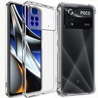 for xiaomi poco x4 pro 5g case transparent protect phone cover poco phone pocco poco x4 pro shockproof clear case
