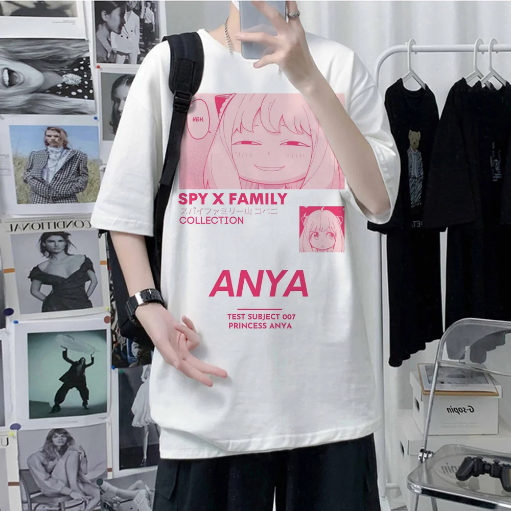 

Spy x Family tshirt men graphic Tee man designer graphic streetwear clothes