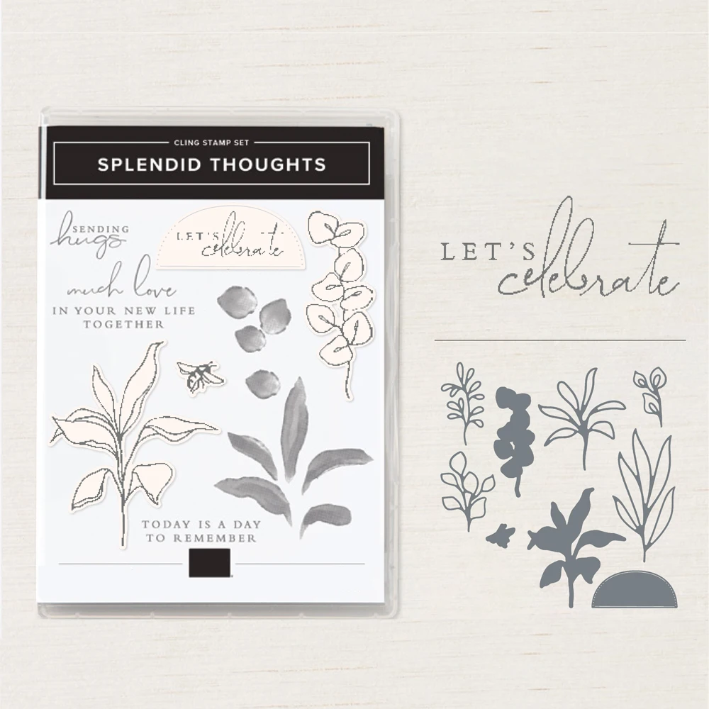 

2022 New Pattern Open Leaves Clear Stamps Sets Words and Leaf Metal Cutting Dies for DIY Festival Paper Album Greeting Card