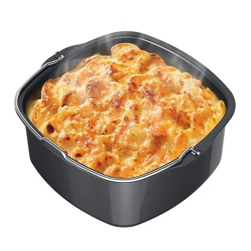 

Square Non Stick Cake Mold Baking Tray Pan Roasting Basket Bakeware Air Fryer A0NC