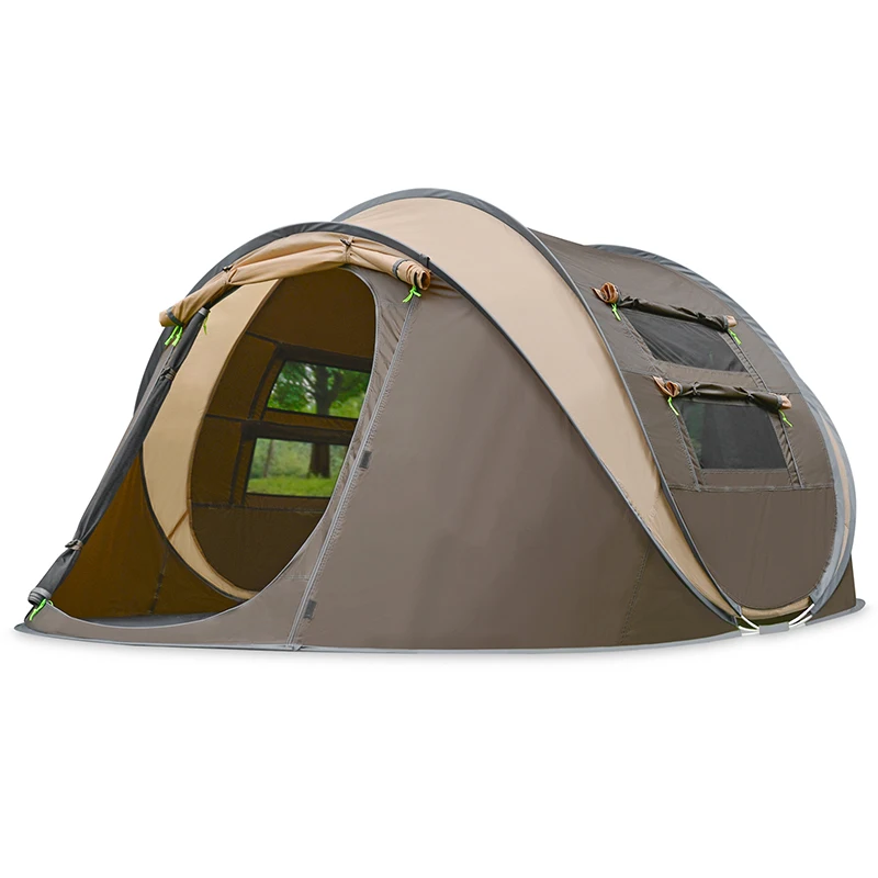 Палатка Автоматическая складная Большая водонепроницаемая палатка для семьи 4