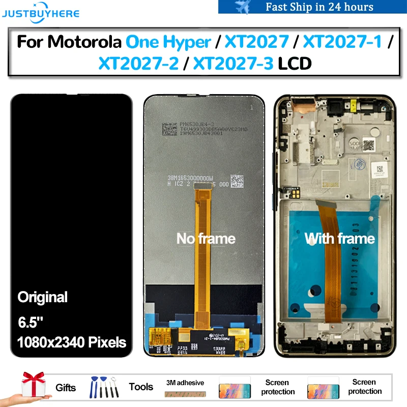 Оригинальный сенсорный ЖК-дисплей для Motorola One Hyper XT2027