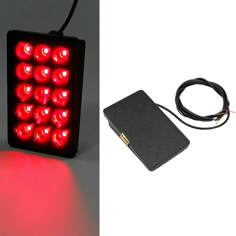 

Motorcycle LED 3rd Brake Light ABS Plastic Brake Stop Direct Replacement Strobe Flashing Brand New High Quality