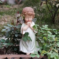 american style little angel doll ornament fairy garden outdoor courtyard resin crafts miniature figurines home decoration