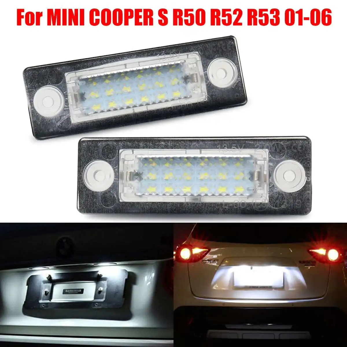 Лампа для подсветки номерного знака светодиодная 2 светодиодный т. VW Transporter T5 Multivan