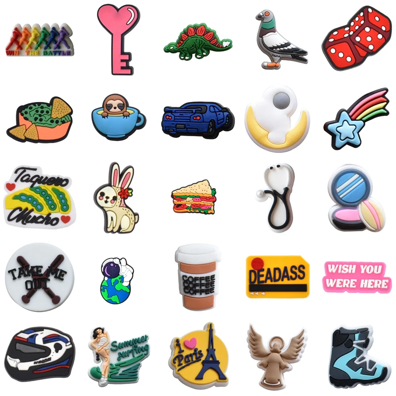 

Women Charm Men Para Pins Shoes Accessories Set Jeans Boy Girl Gifts Kids Packs Decorations for Crocs Wholesale Bulk Shoe Charms