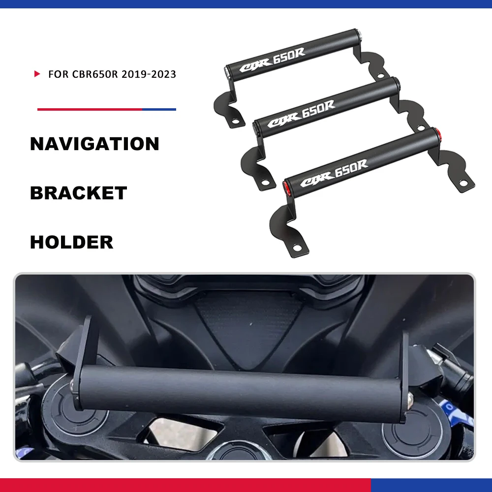 

12/22MM For HONDA CBR650R CBR 650R CBR650 R 2019-2023 2022 Motorcycle GPS/Smart Phone Navigation GPS Plate Bracket Adapt Holder