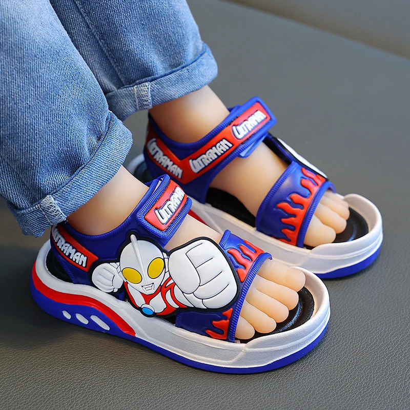 

2023 New Cartoon Boys Sandals Casual Non-slip Students Beach Shoes Breathable Outdoor Garden Sandals Summer Kids Shoes 1-10 Y