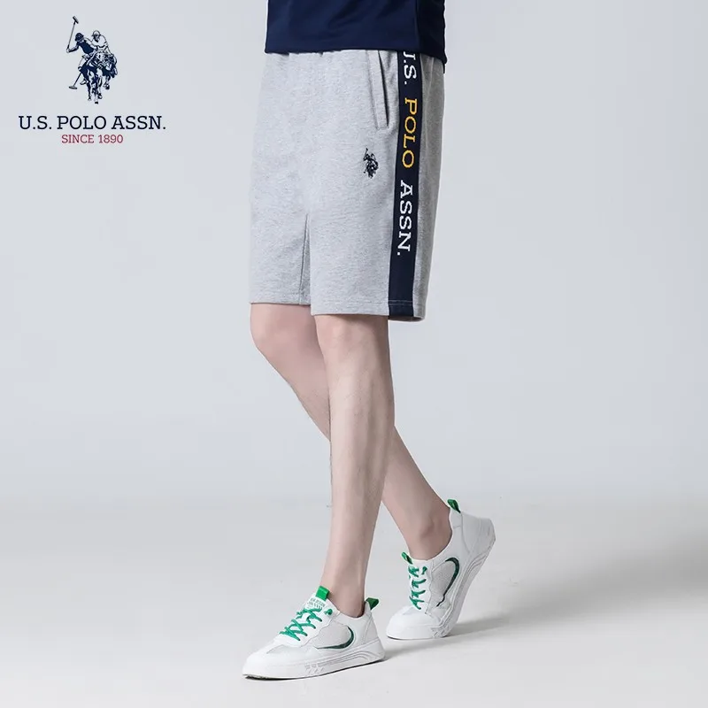 Мужские классические шорты поло us Polo Assn черные серые темно-синие модные