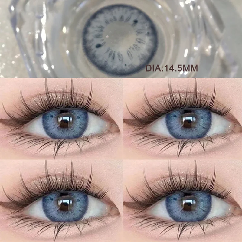 DUOXIU 1 пара цветных контактных линз для глаз синие контактные линзы натуральные