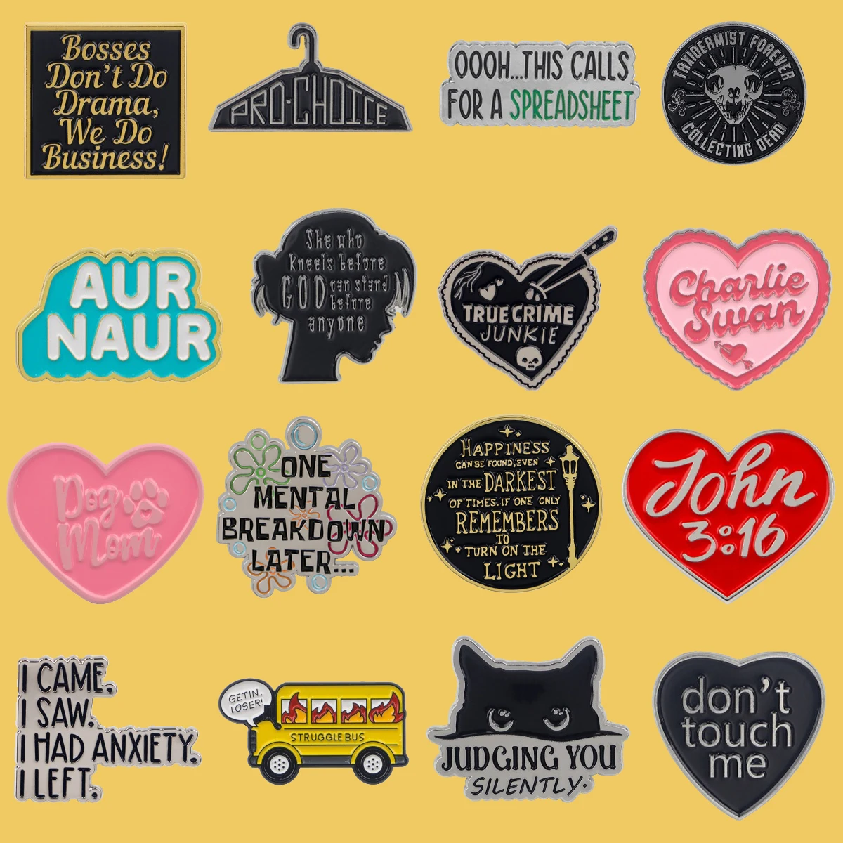 Эмалированная булавка в форме сердца забавная брошь с цитатами черным котом на