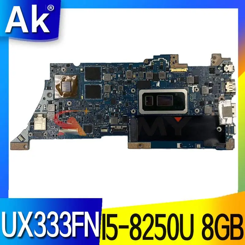 

UX333FN Notebook Mainboard For Asus ZenBook 13 UX333FA UX333F U3300F Laptop Motherboard With I5-8250U 8GB 100% Test OK