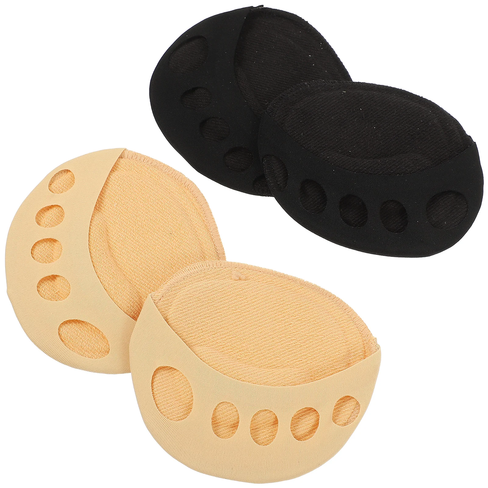 

2 Pairs Forefoot Pad Summer Toe Socks Pain Relief Half Palm Comfortable Finger Separated