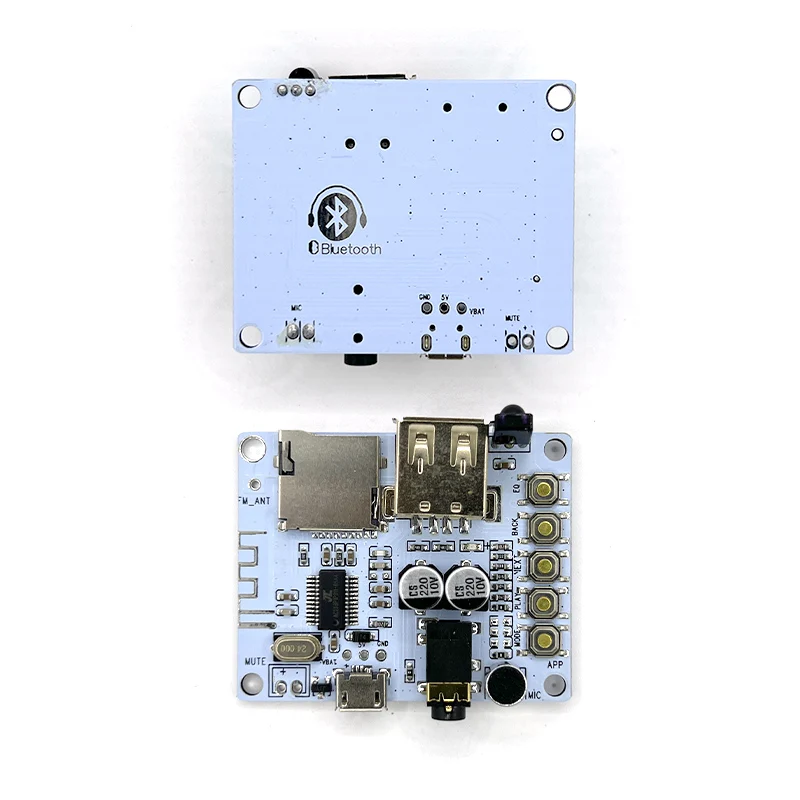 Плата аудиоприемника Bluetooth с USB-разъемом для TF-карты декодирование