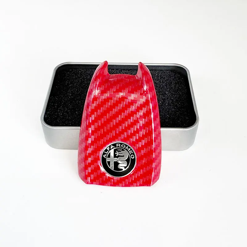 

Чехол для автомобильного ключа, сменный чехол для ключей Giulia Stelvio Tonale, стиль из углеродного волокна для Alfa Romeo Sportiva 156 Stelvio Giulia Giulietta