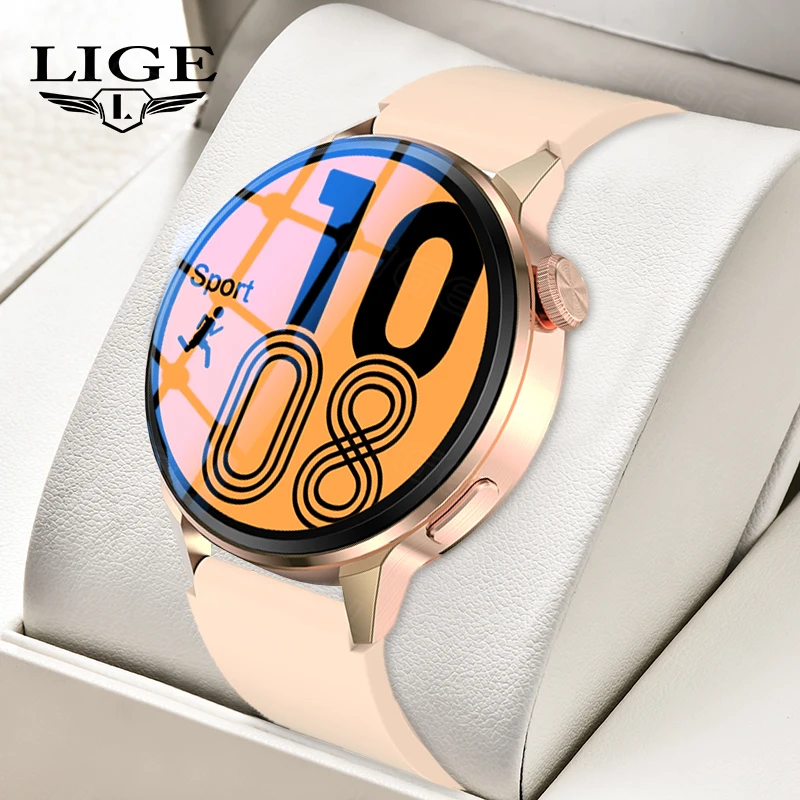 

Смарт-часы LIGE NFC с ЭКГ, GPS, пульсометром и фитнес-трекером