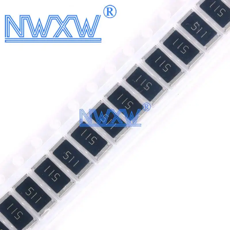 

50 шт. SMD чип резистор 2512 1 Вт 510R 510 Ом 511 5%