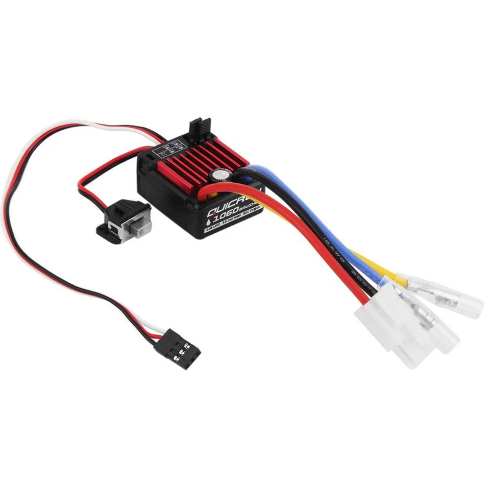 

High quality Original HobbyWing QuicRun 1060 60A Brushed Electronic Speed Controller ESC For 1:10 RC Car Waterproof Speedboat