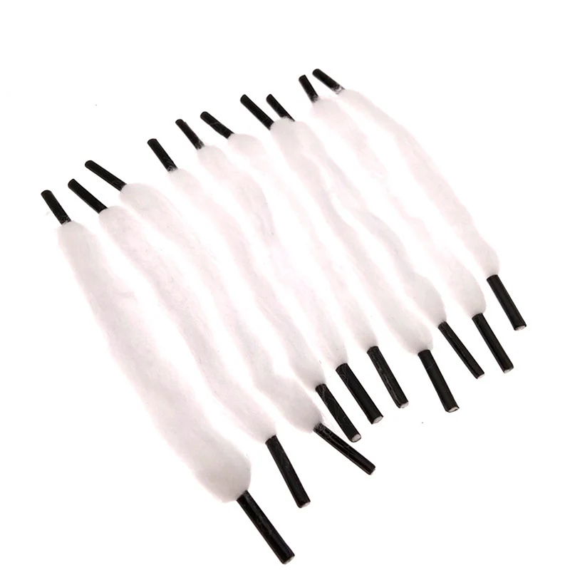 

10pcs DIY Prebuilt Wire Coil Threads Organic Vape Cotton Strips Shoelace For Heating Wire Atomizer