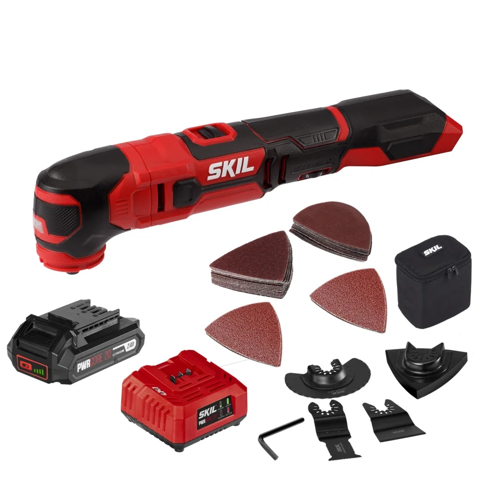 SKIL Brushless 20V Oscillating Tool Kit with 35pcs Sanding P