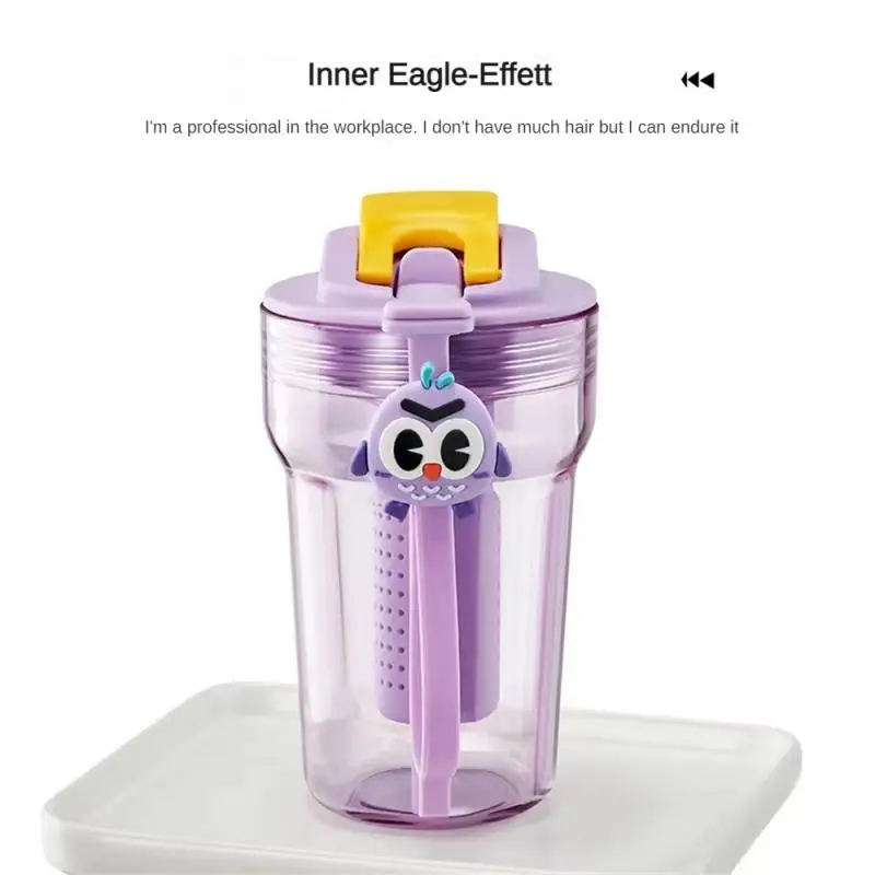 

High-grade Water Bottle Double Drink Easy To Use Leak-proof Fashion Design Durable Materials Beautiful Straw Cup Water Bottle