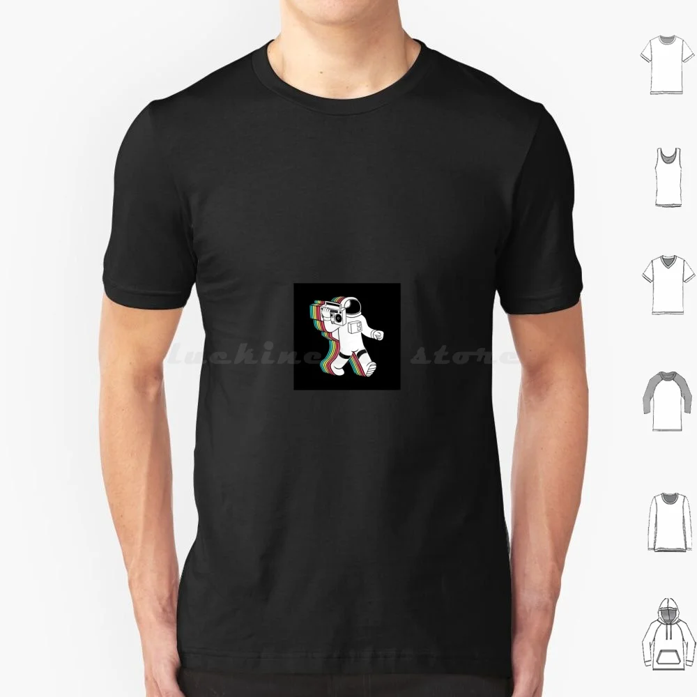 Boombox Retro Spaceman T Shirt Men Women Kids 6Xl