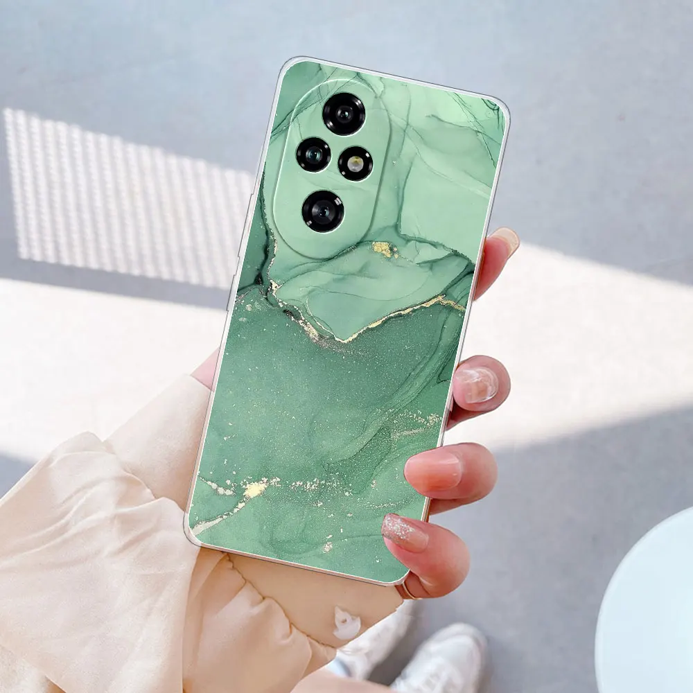 Чехол для Honor 200 Pro задняя крышка противоударный прозрачный мягкий силиконовый