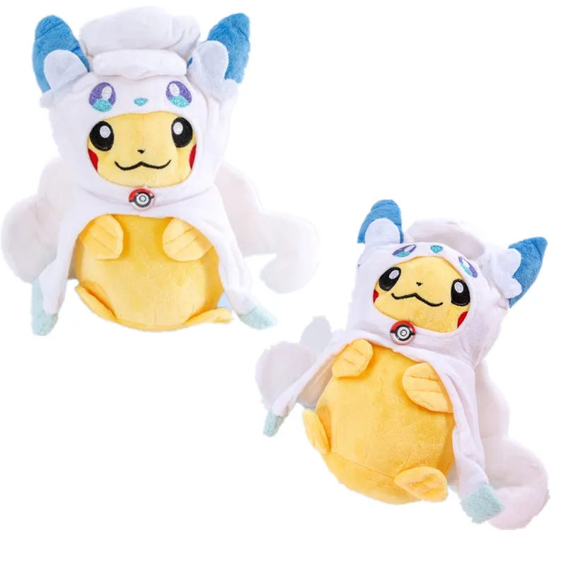 

Pokemon Plush 30CM Cartoon Cute Pikachu Snorlax Dress Up Series Stuffed Anime Doll PP Cotton Children's Birthday Christmas Gift