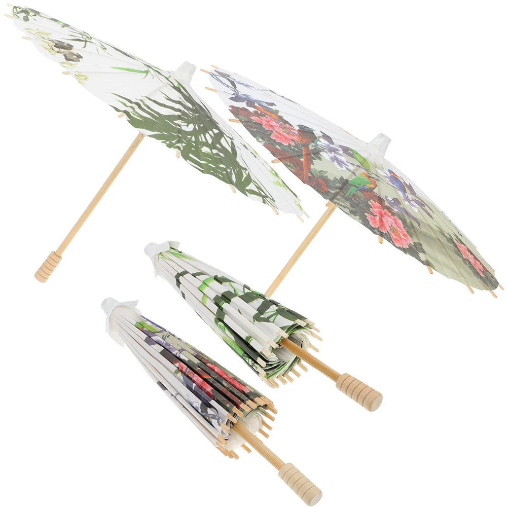

Umbrella Parasol Paper Silk Chinese Dance Wedding Vintage Japanese Decorative Classical Sun White Oriental Oil Oiled Asian