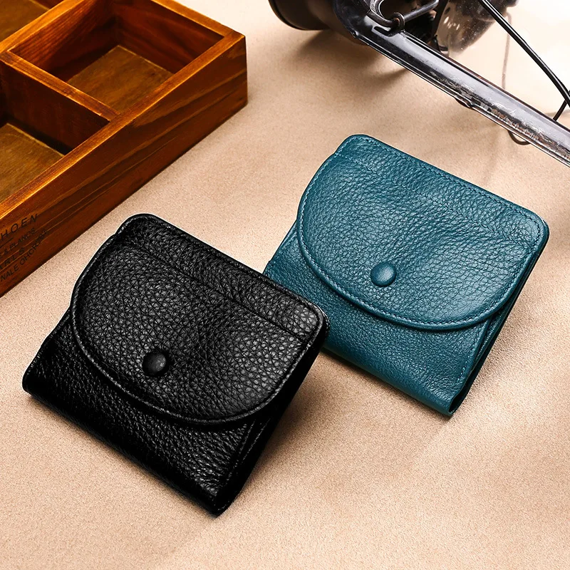 Women's Wallet Small and Slim Leather Purse Women Wallets Cards Holders Short Women Coin Purse Small Ladies Wallet