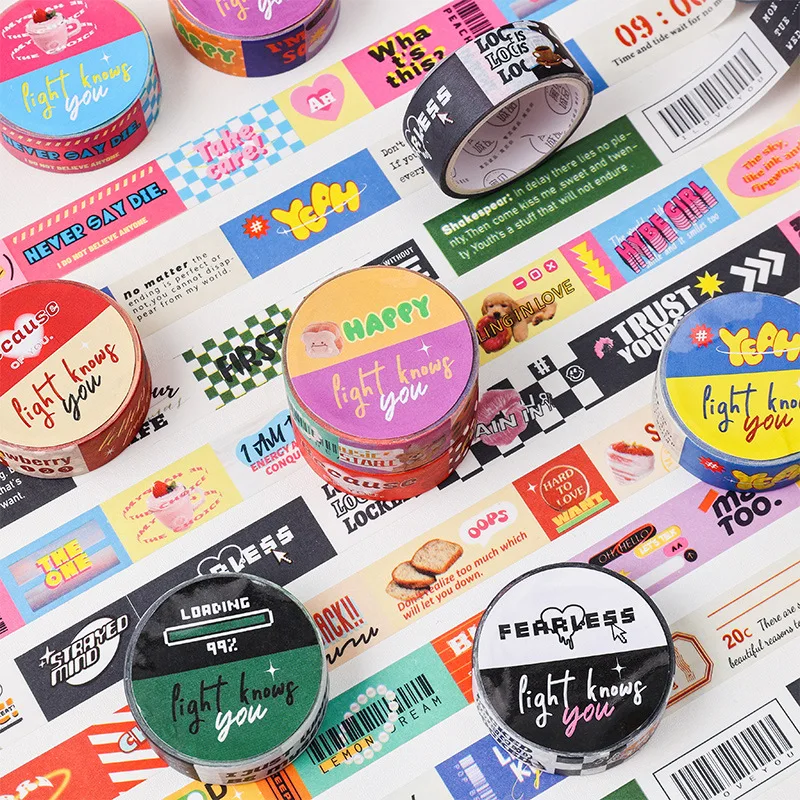 

5 вариантов Ретро Серия Washi лента свежие узоры Diy бумажные креативные наклейки ручной работы зеркальная лента