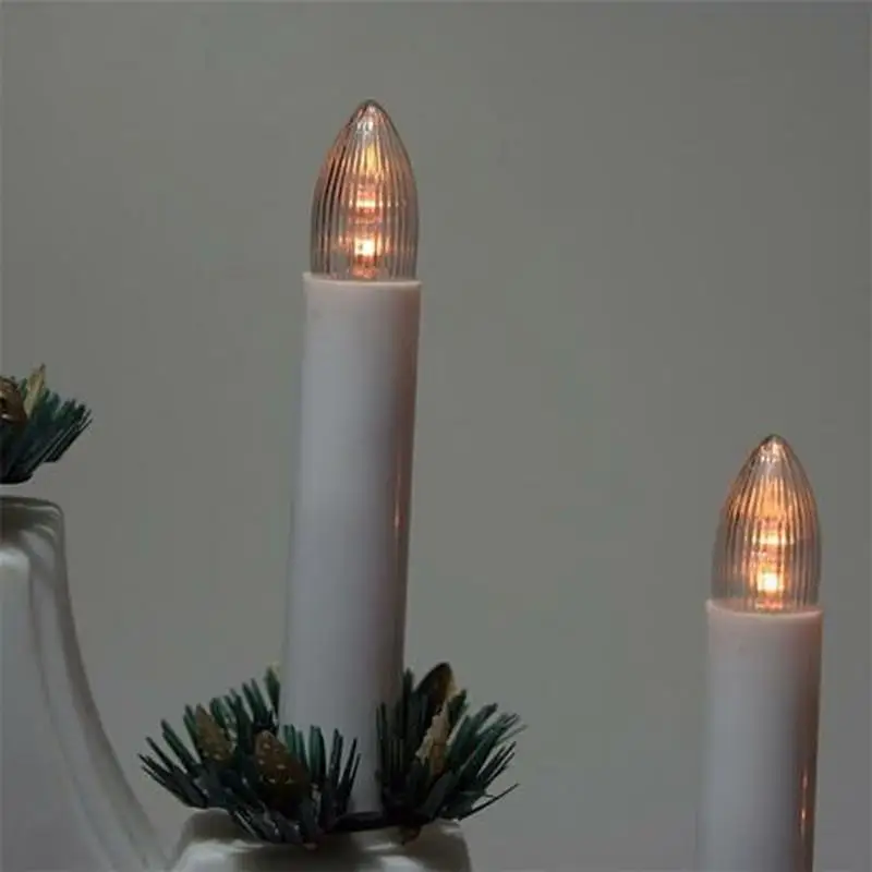 Сменная светодиодсветодиодный лампа E10 10 шт. лампочки в виде свечи для световых