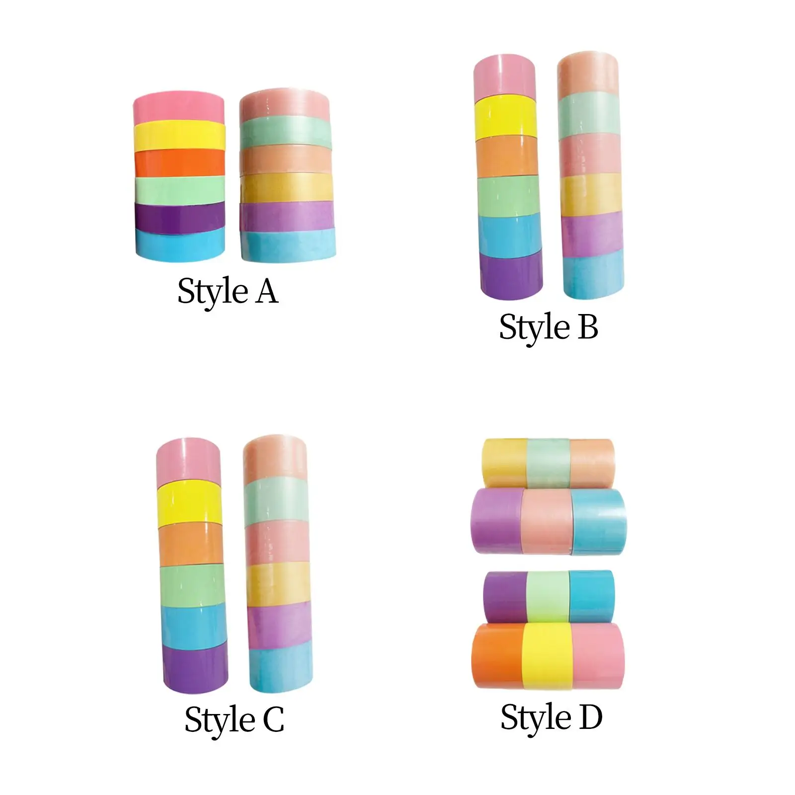 

12 шт., клейкая лента для скручивания шариков