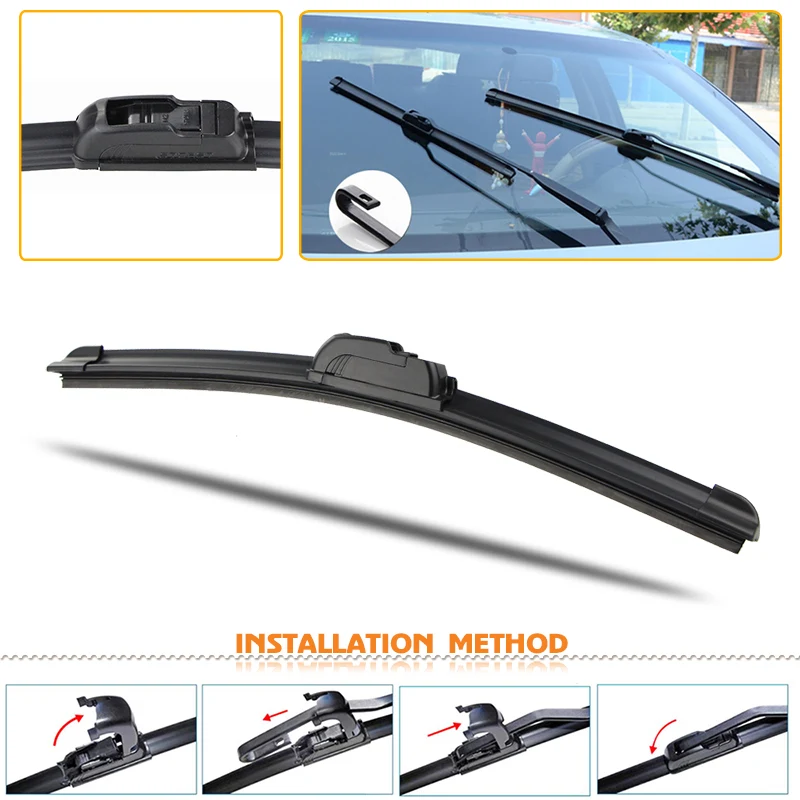 Car Wiper Blade For Cadillac XTS 2010-2015 Windshield Rubber Silicon Refill Front Window 26&quot+18&quot LHD RHD Auto Accessories