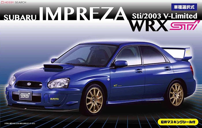 

Fujimi 1:24 Subaru Impreza WRX Sti/2003 V-Limited 03940 JDM Limited Edition Static Assembly Model Kit Toys Gift