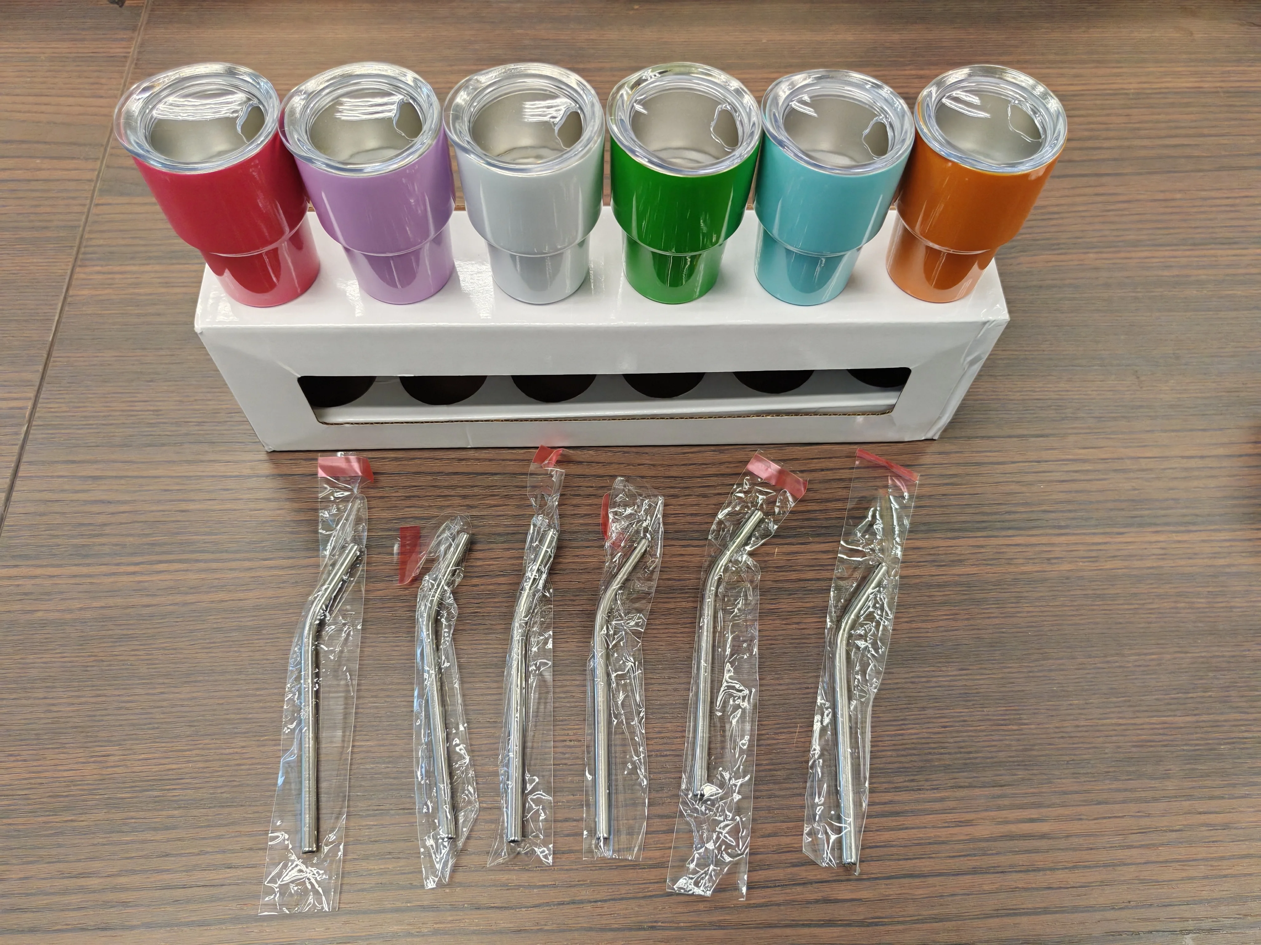 6 цветов в наборе 3 унции мини заготовки для сублимирования стакан из нержавеющей