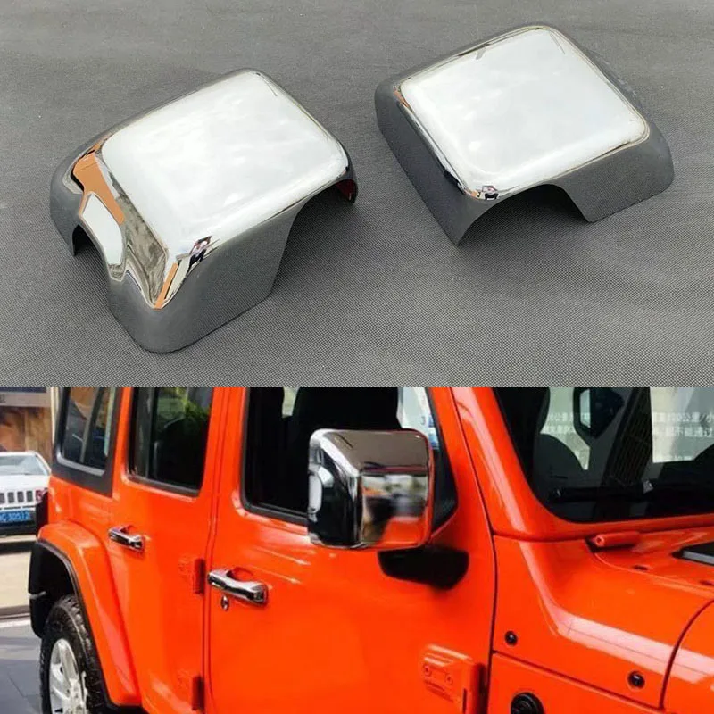 

Накладка на зеркало заднего вида для Jeep Wrangler JL 4 Door 2018 2019 ABS Chrome