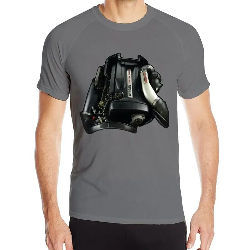 Футболка для Nissan Gtr Skyline R32 R33 R34 Rb26 бейдж замены двигателя турбо быстросохнущая