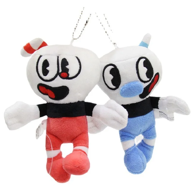 

16 см игра Cuphead плюшевая игрушка брелок Mugman the Devil легендарные кости чашевидного короля мягкие игрушки плюшевая кукла чашевидный брелок Pe