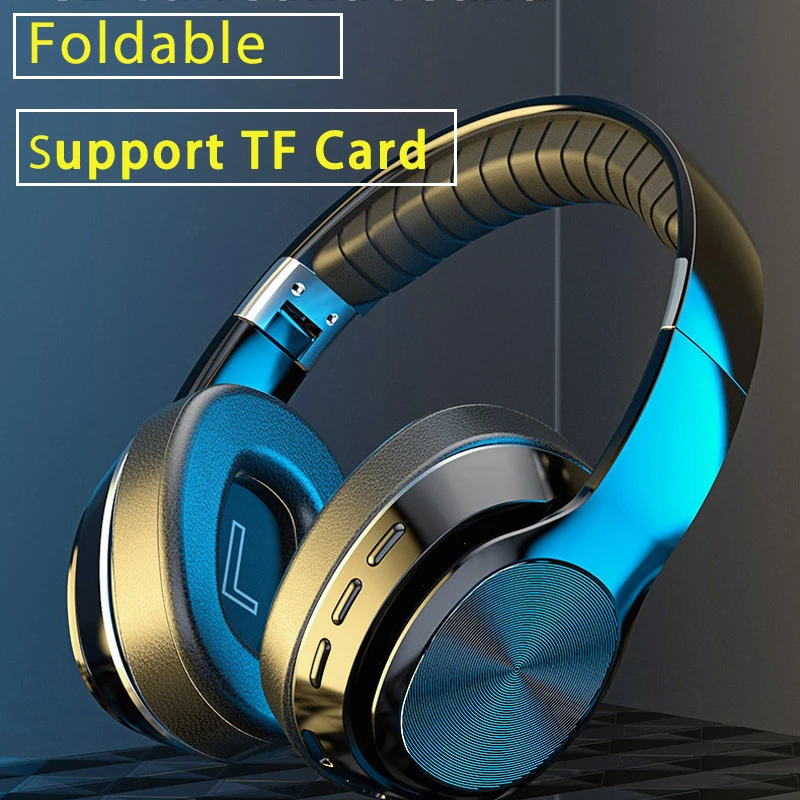 Wireless Headphones Foldable Bluetooth Earphones Earbuds Gaming Headset HIFI Sound Support TF Card for PC xiaomi iphone phone