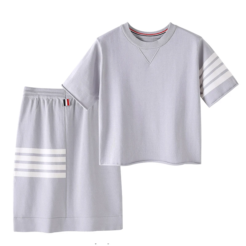 

Dress Two Piece Sets Womens Outifits Dresses For Women 2022 New Summer Clothing Mini Skirts Korea Fashion Dresses Short Sleeves