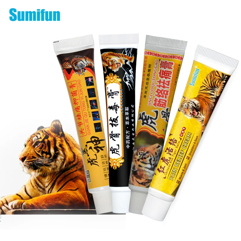 

4Types Hot Tiger Balm Analgesic Ointment Arthritis Back Knee Pain Relief Cream Lumbar Orthopedic Chinese Herbal Medical Plaster
