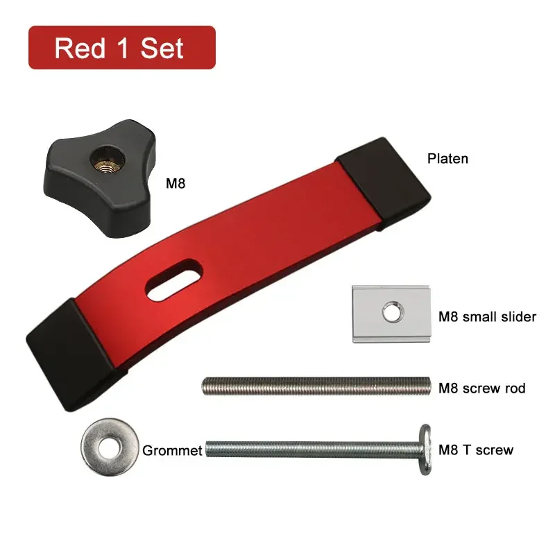 

Т-образная нажимная пластина для деревообработки, для самостоятельного изготовления пазов, прессборд, Настольная пила, Т-образный слот, Столярный инструмент, Металлический удерживающий зажим