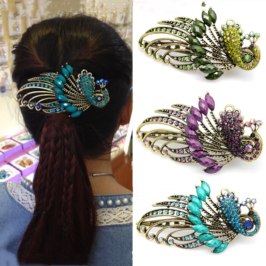 

2022 Women Geometric Retro Hair Claw Girls Clamps Fashion Metal Butterfly Hair Clips Headband Hairpin Fashion Hair Accessories