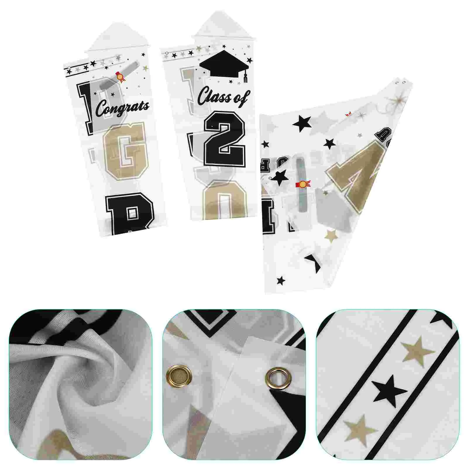 

1 Set of 3Pcs Graduation Door Banner Party Supplies for Graduation 2021 Graduation Supplies Graduation Door Banner