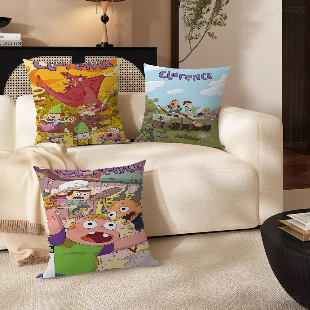 Cartoon C-Clarences Pillowcase toon Gift Cushion Cover Bedroom Home Sofa Chair Seat Decor pillow case