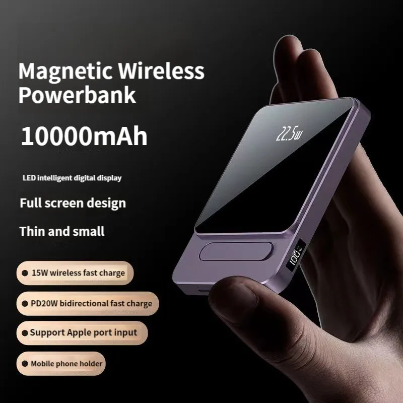 

Magnetic Wireless Power Bank 10000mAh PD 20W Fast Charge Portable Charging Powerbank for iPhone 14 Pro Max Macsafe Power Banks