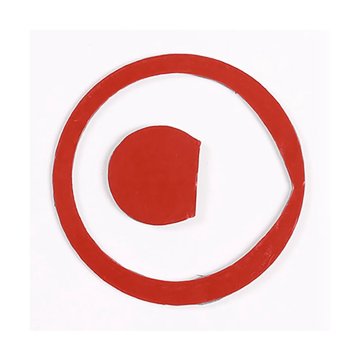 Автомобильные наклейки с логотипом рулевого колеса из углеродного волокна