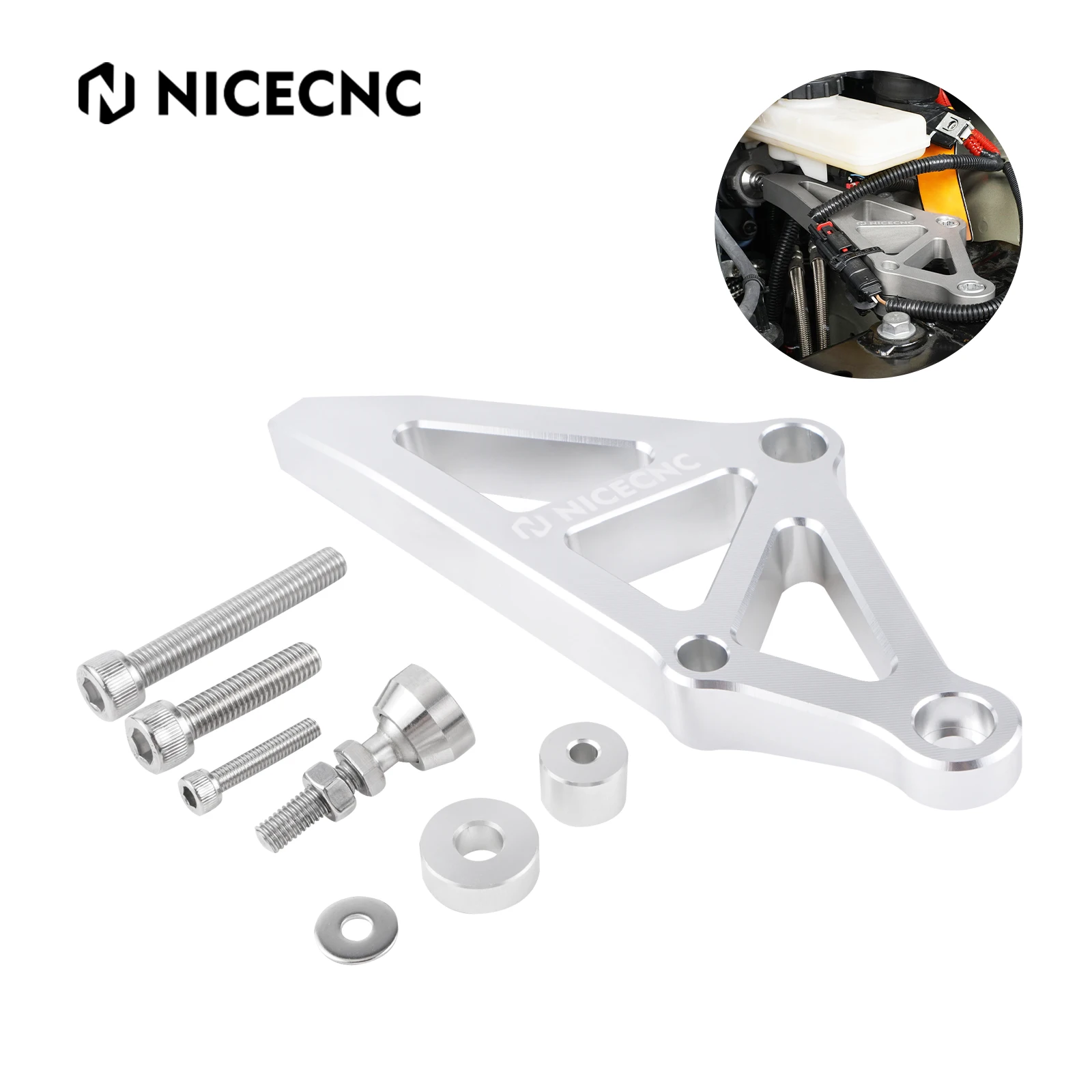

NICECNC Brake Master Cylinder Brace Left-hand Drive Car Accessories For Tesla Model 3 2017-2023 RWD AWD/AWD Performance