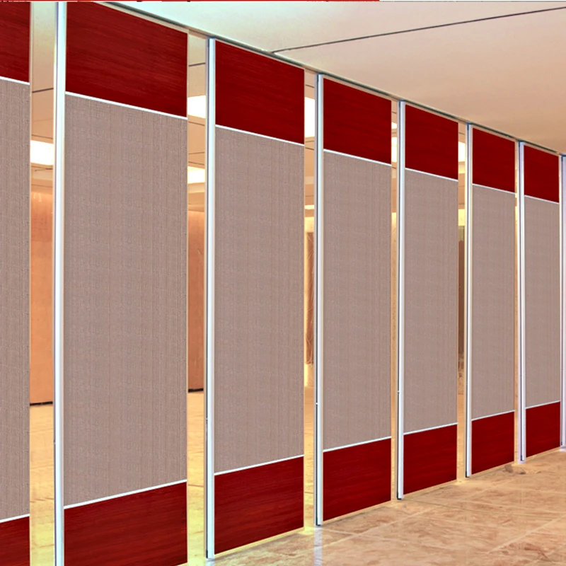 

Custom Folding Sliding Door High Partition Aluminum Alloy Movable Partition Wall Office Decoration Sound Insulation Wall Mobile